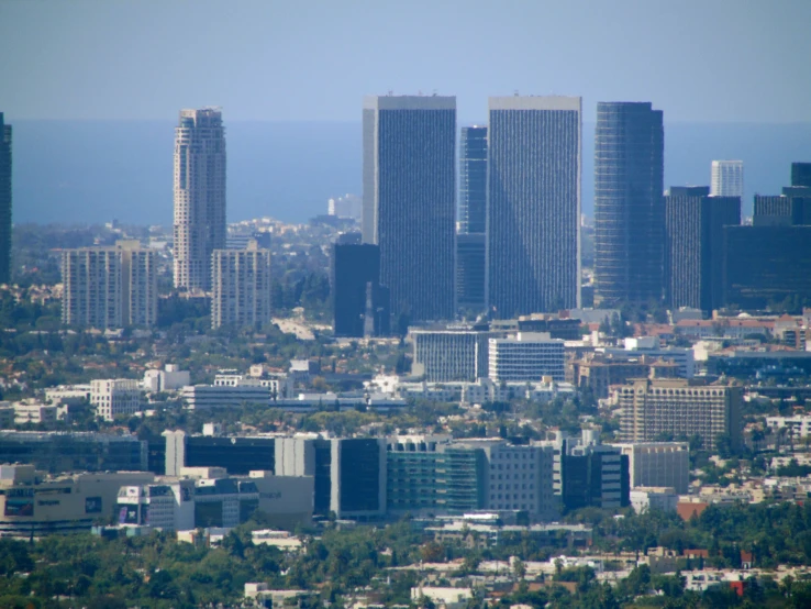 the city has tall buildings with high rises