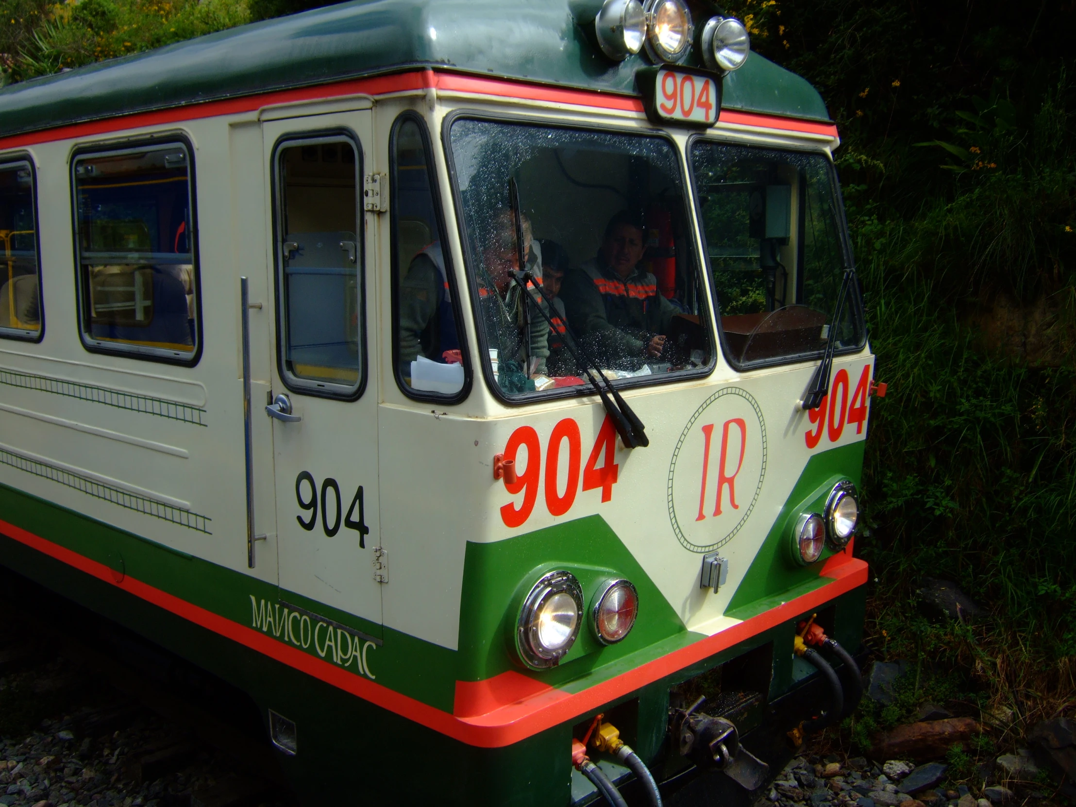 an old passenger train car has been converted into an old mobile home