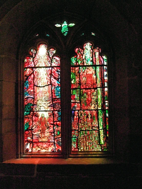 a picture of the inside of a church window