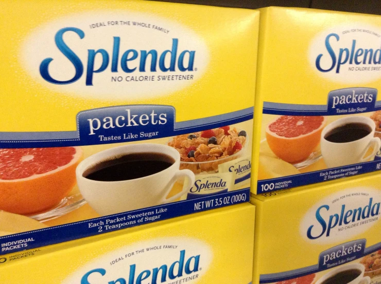 a row of splendid packets of coffee sitting on a shelf