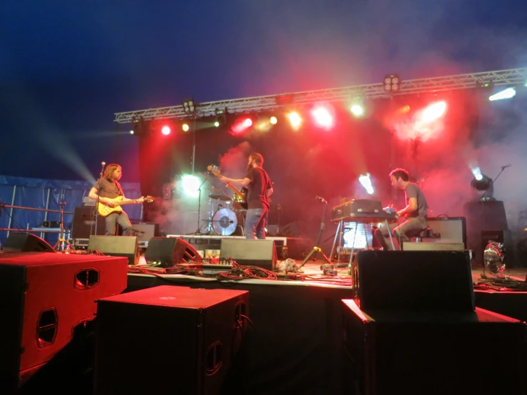 the band has played an intense concert in front of a huge crowd