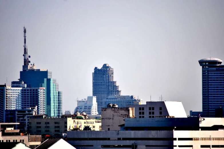 a picture of some buildings that are in the distance