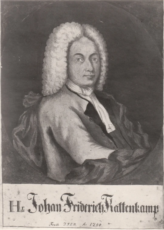 an old portrait of a man with big hair