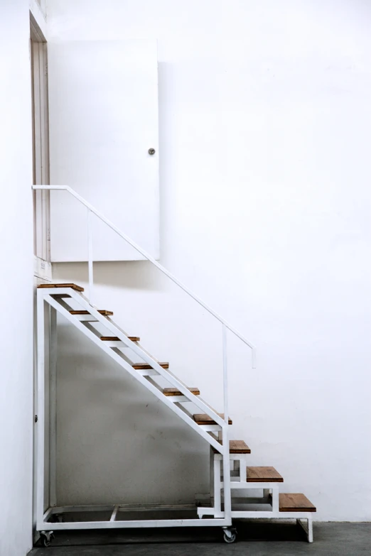 a set of steps that have been placed at the bottom of some stairs