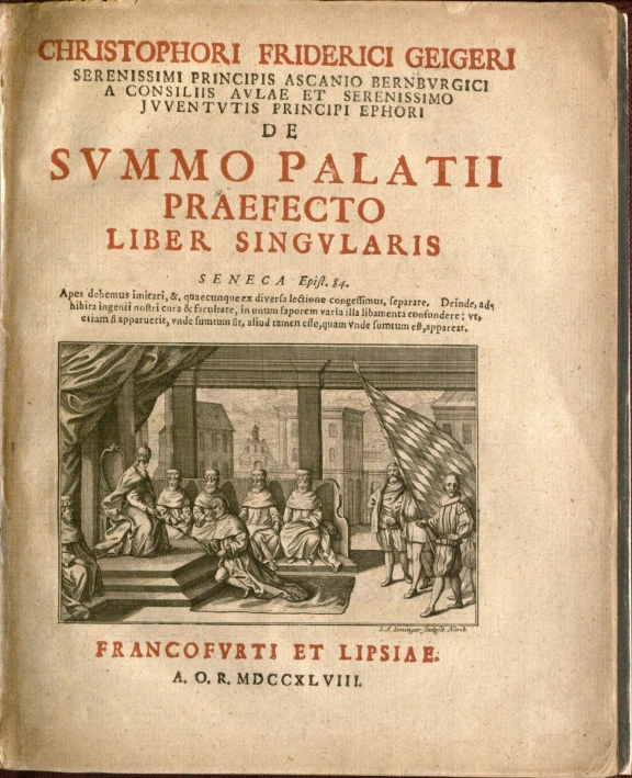 a book titled simmo palatii prefecci di lindisie