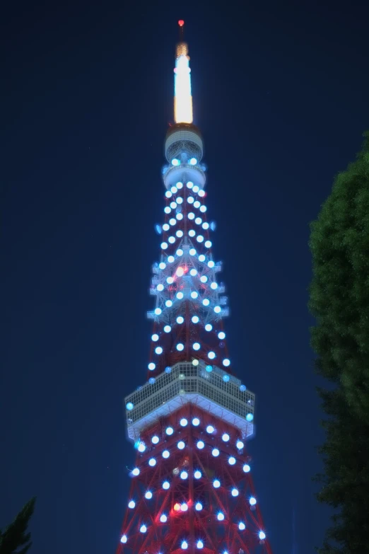 a building that has some lights on the side of it