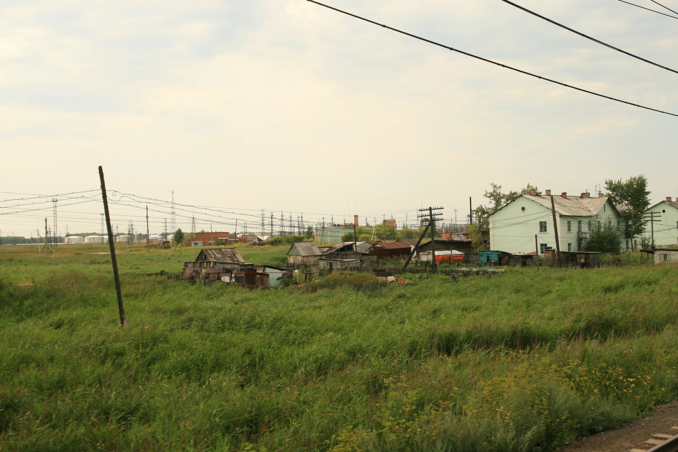 a lot of junk is sitting out in the field