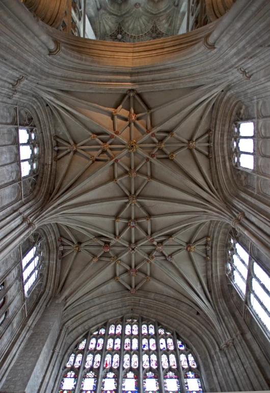 a large church with two very high ceilings