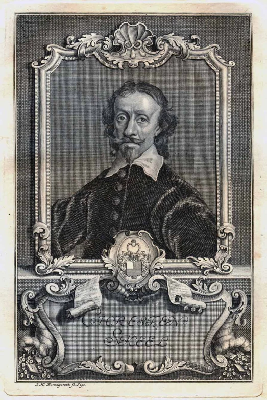 an engraving depicting an old gentleman with a beard