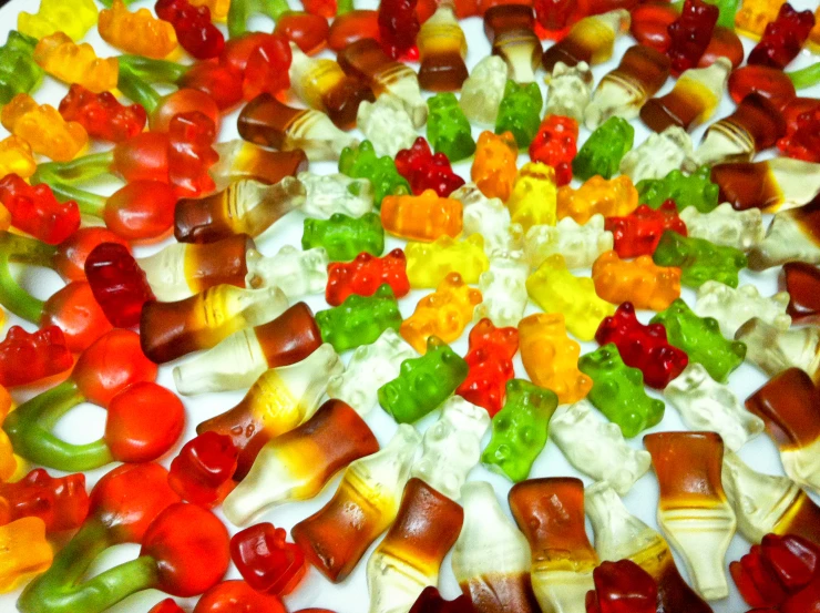 an assortment of candy sticks arranged in a circle