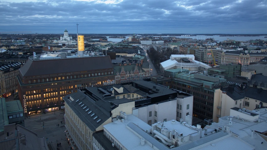 a view from the top of a tower in a city