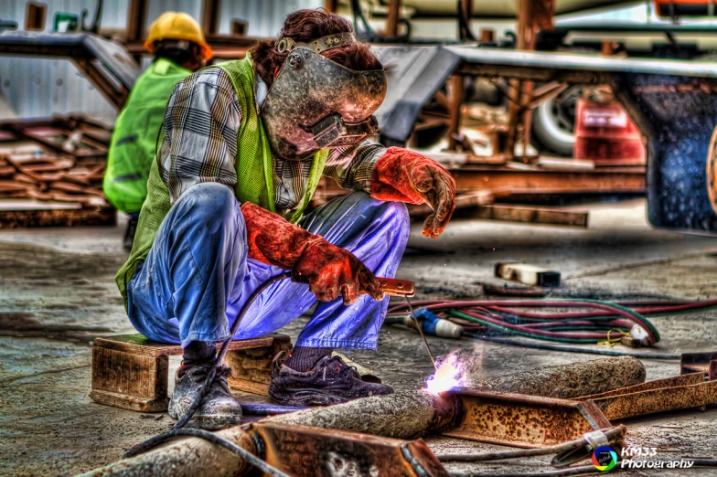 an image of a woman working with the electric device