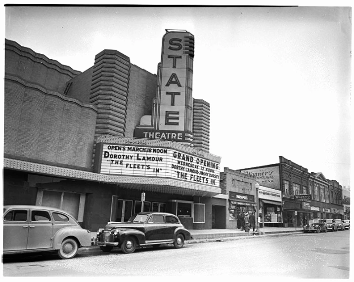 the city theater is in the middle of an old town