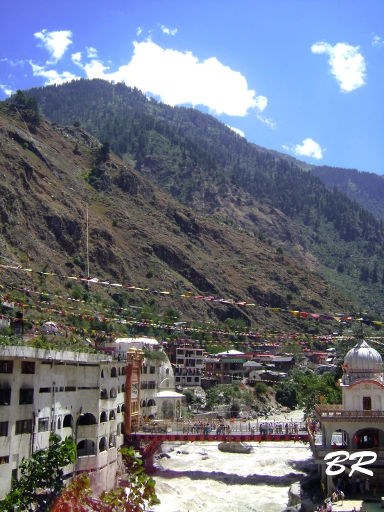 a view of mountains from across the valley