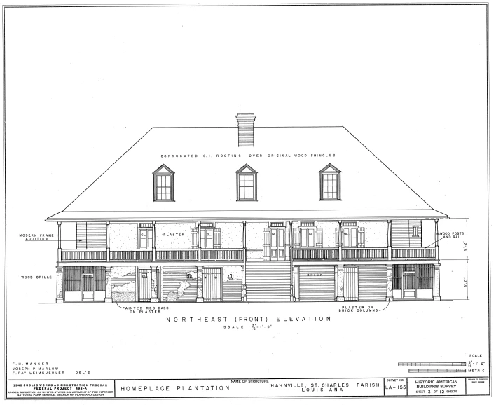 a blueprint showing the elevation plan for a home