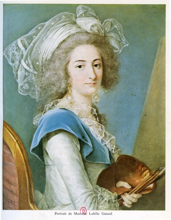 a portrait of a woman in an ornate dress