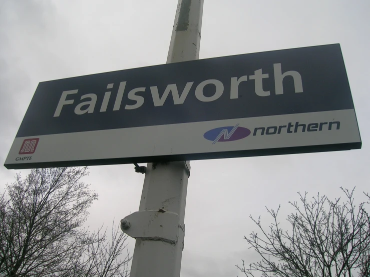 a road sign with the words fallsworth on it