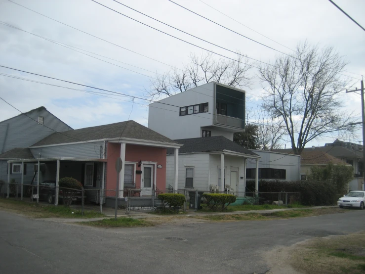 an old house that has a tower on the top of it