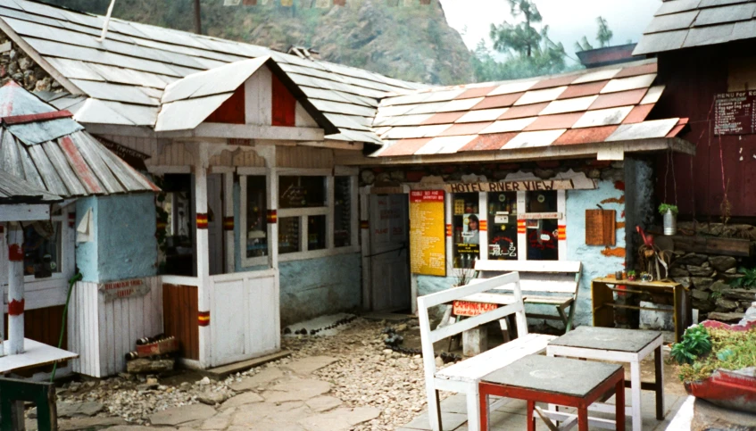 a small shopfront in an old, run down area