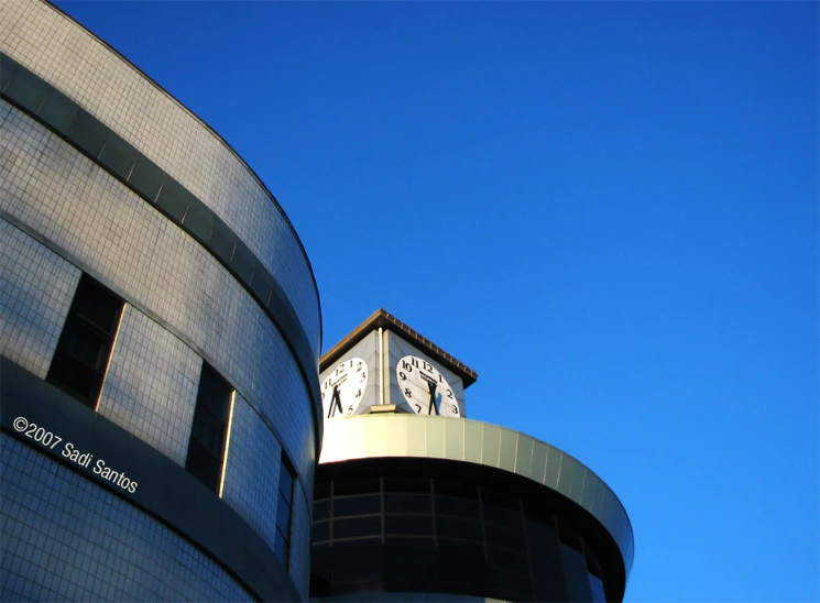 a clock that is on top of a tower