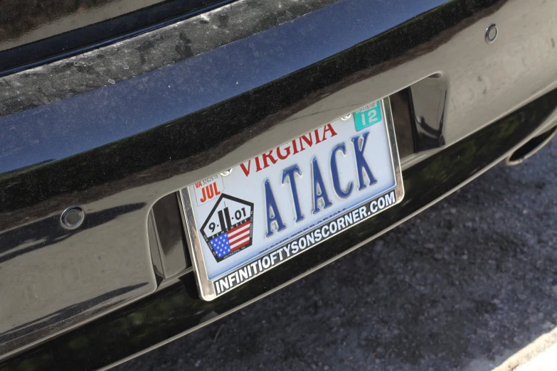 a close up view of the bumper of a car