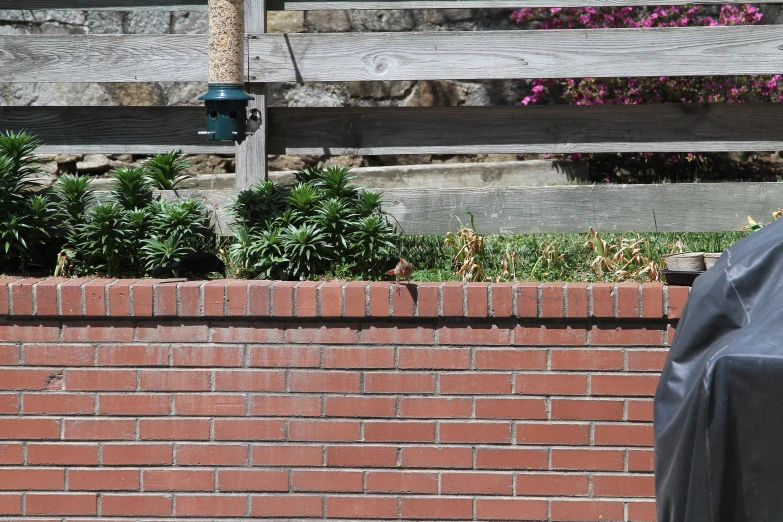 a fire hydrant that is next to a brick wall