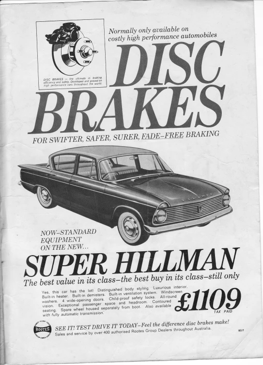 an advertit for the 1965 chrysler super hiam