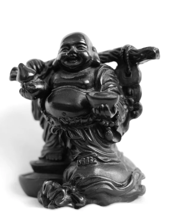 a small statue that has been placed in front of the camera