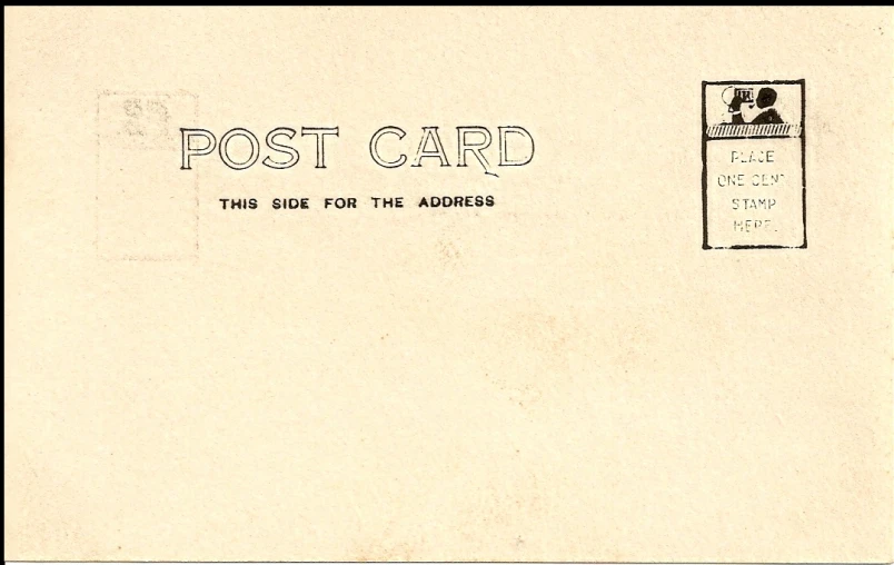 an old post card from the 1960s shows a po of an advertit for a store