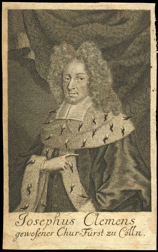 a drawing of a man in an ornate frame