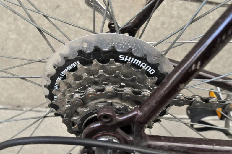 an image of a bicycle wheel from above