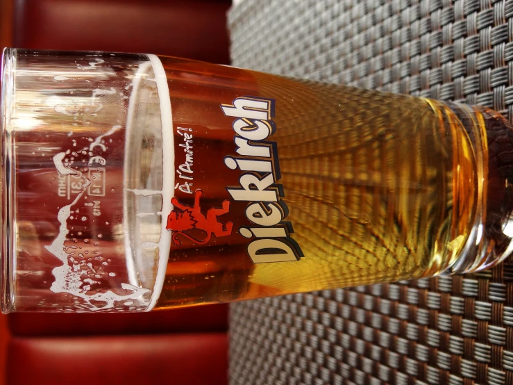 closeup of a beer on the table