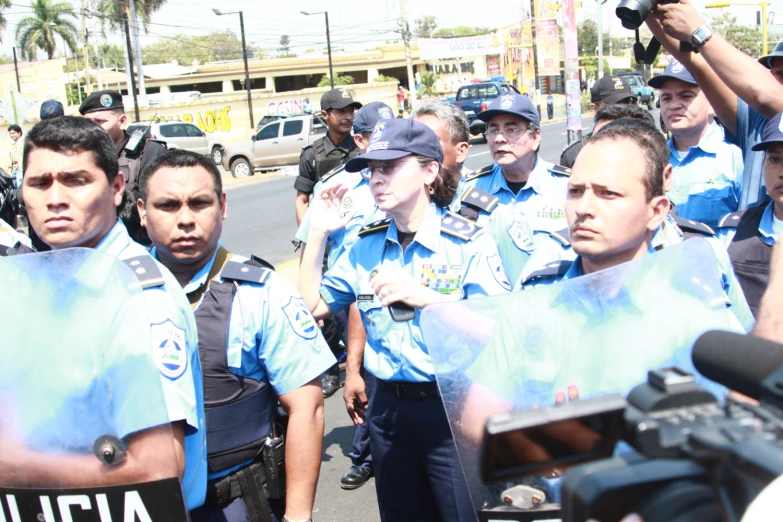 a group of police standing next to each other