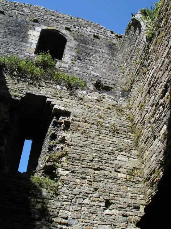 a picture of the inside of an old brick building