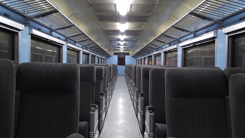 an empty train car has been placed in place