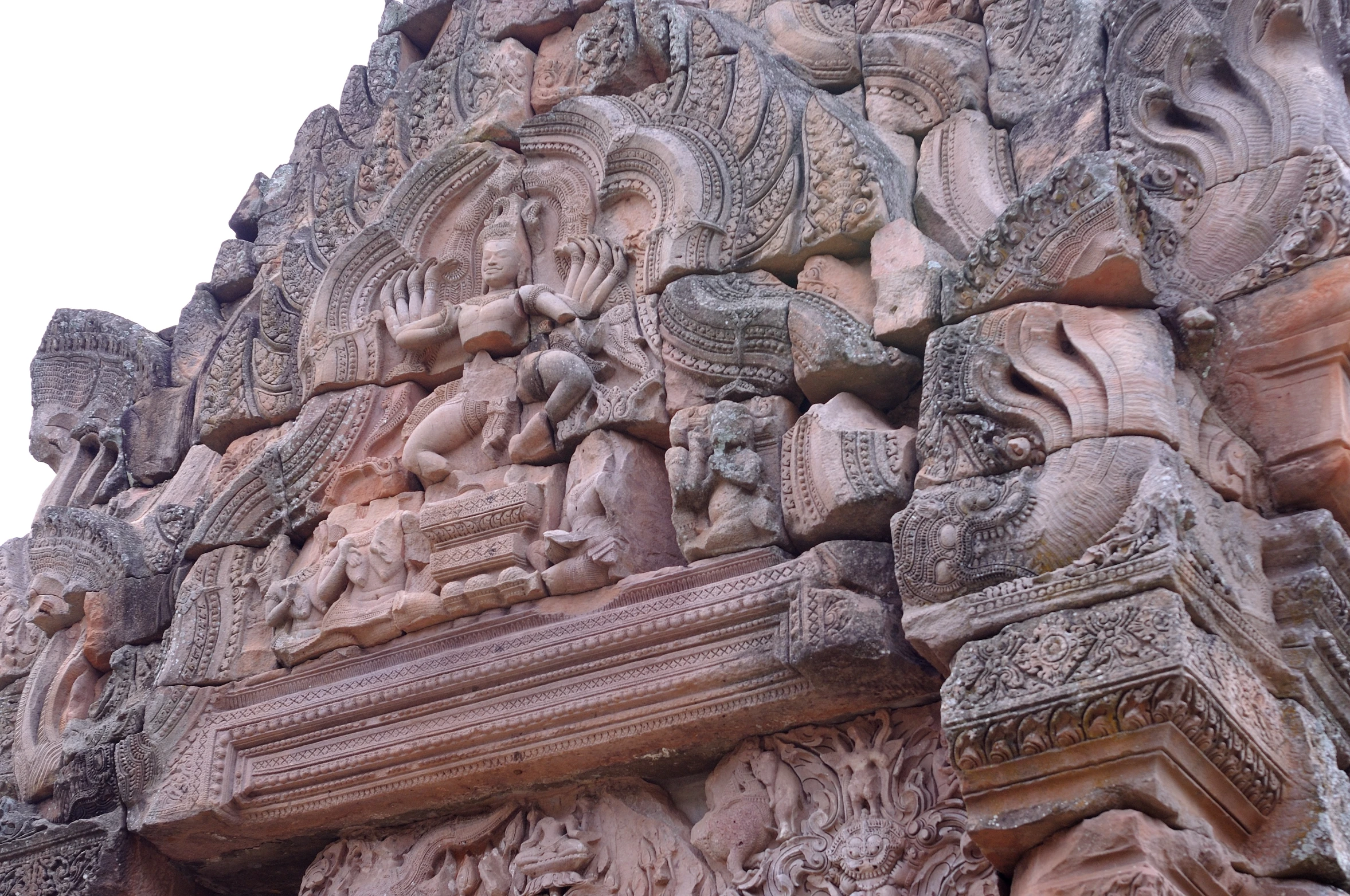 the intricate carvings on the walls give people that feel like humans