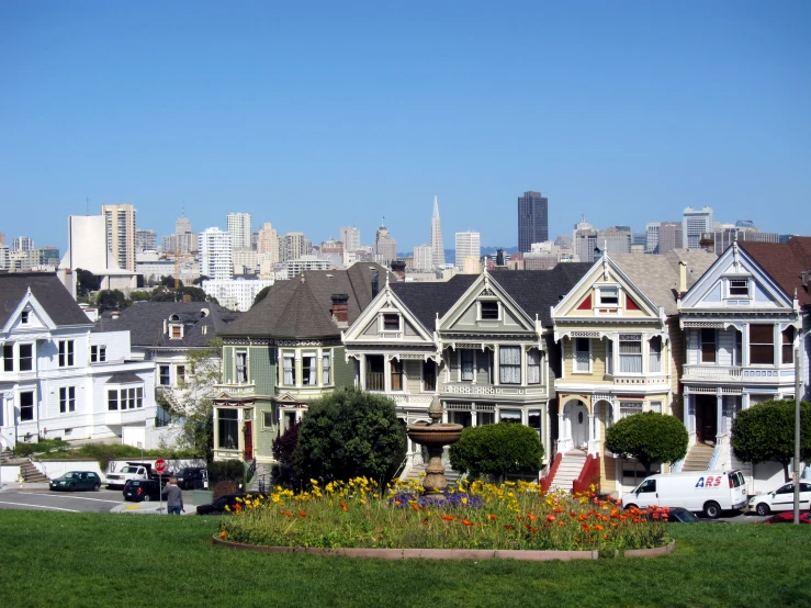 there is a very large group of buildings