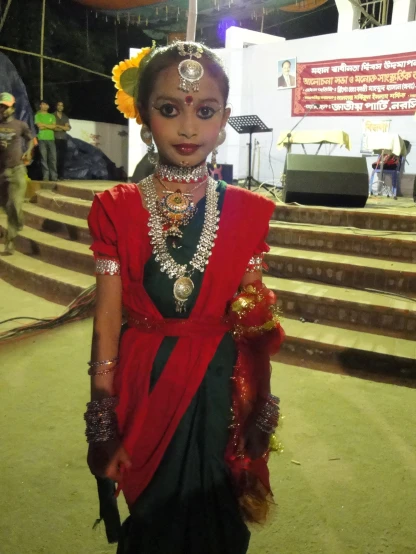 a woman in a traditional indian costume
