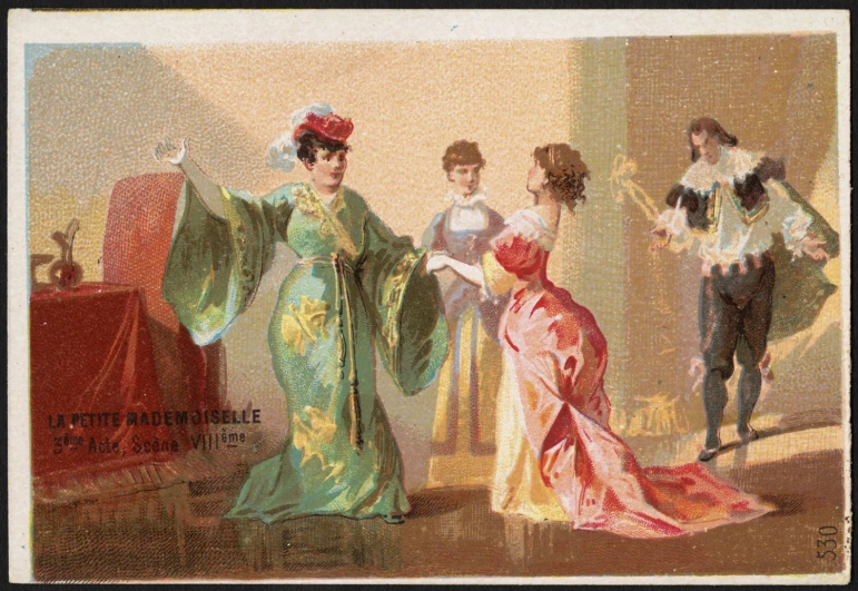 the image is colored with people in costume