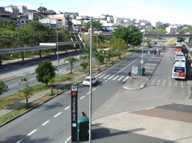 this is a city view of an intersection