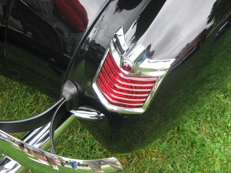 an image of a close up of a car hood