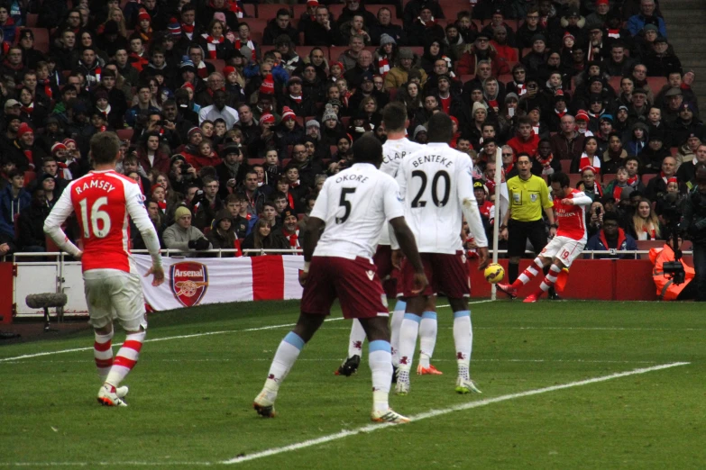 some players in action on the soccer field