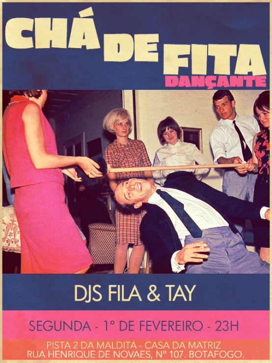 a movie poster for the film chae de fitta dancante
