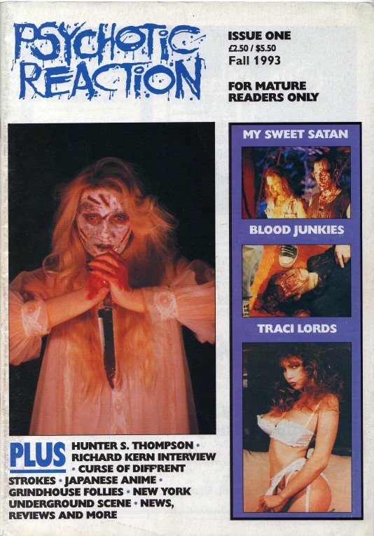 the back of an old advertit for psychic reaction