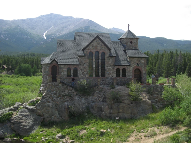 a castle like building built out of rock