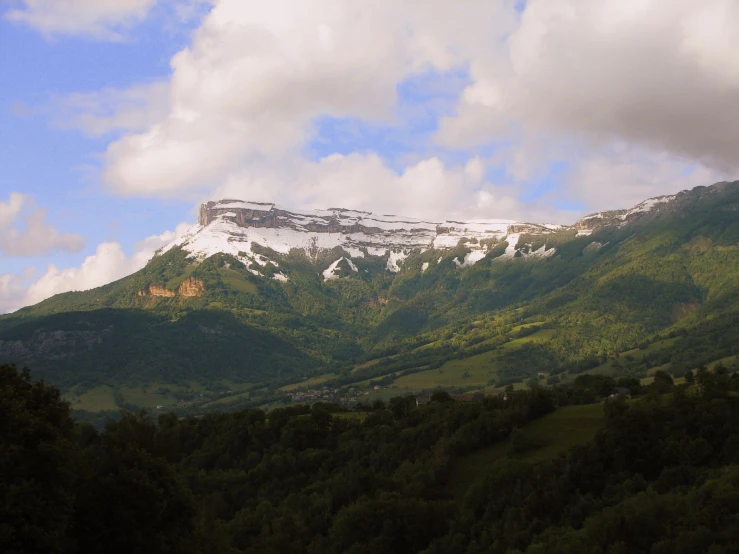 a view of the mountains from a distance