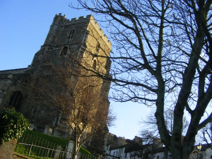 a church with the sun shining through its windows