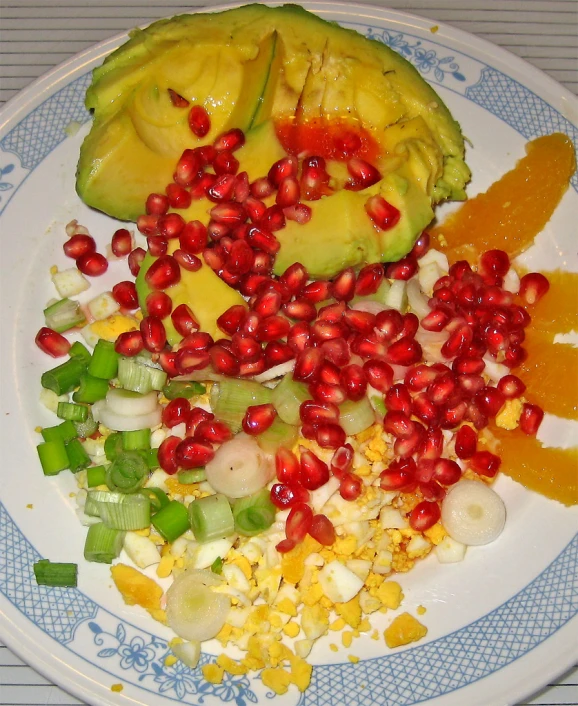colorful fruits and vegetables on a plate