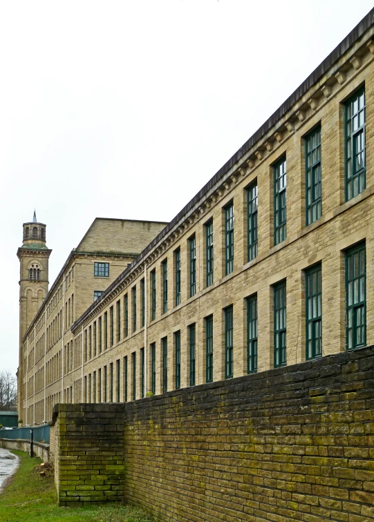 this is an image of an old brick building