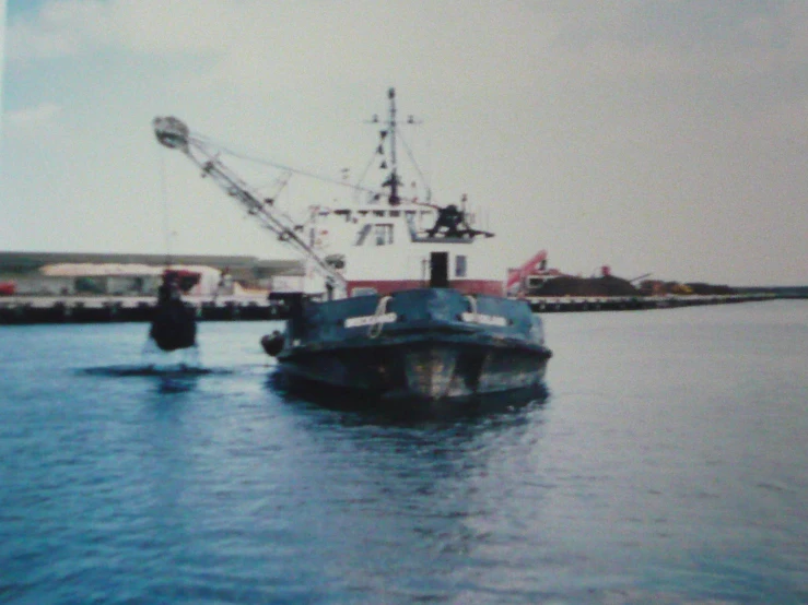 a boat that is on a body of water